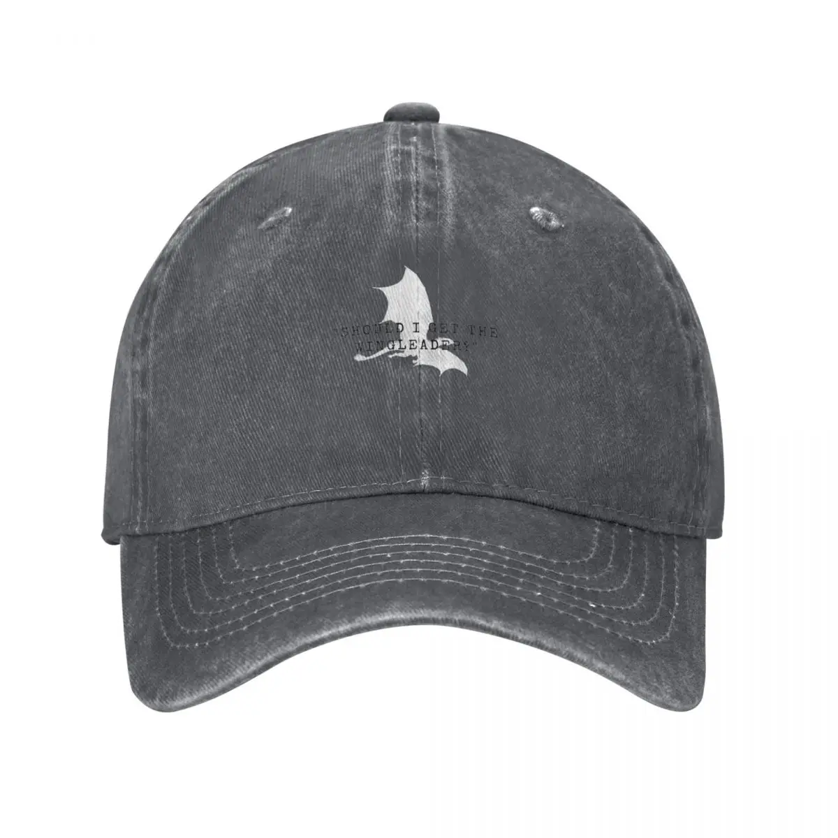 Fourth Wing Book Quote Should I get the wingleader? Tairn quote Baseball Cap Visor dad hat Mens Tennis Women's