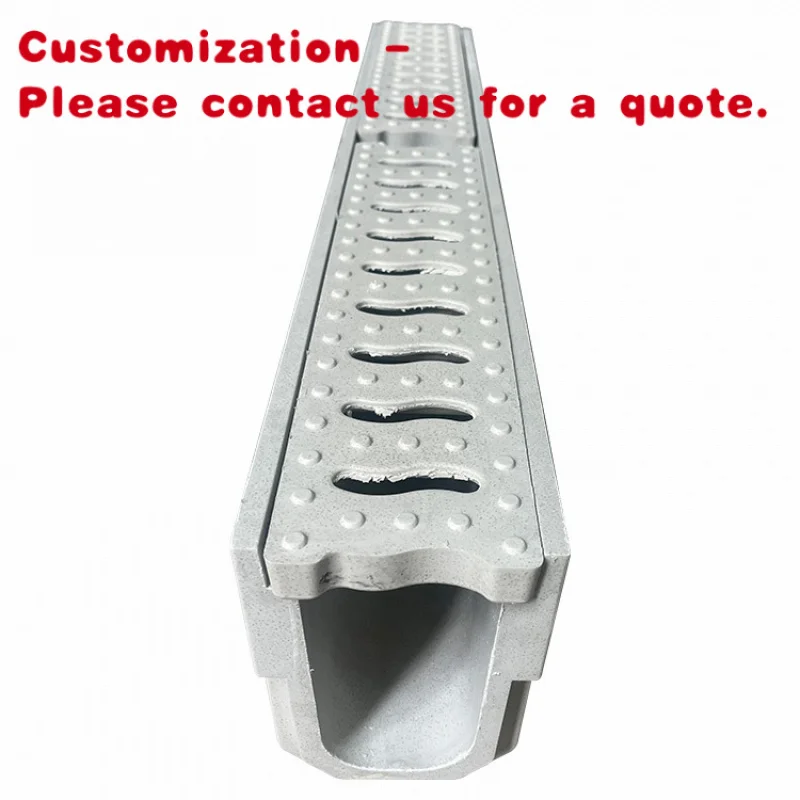 

Изготовленный на заказ. Высококачественный линейный сливной канал из композитной смолы. Простая установка. Дренажная канавка Smc с решеткой.