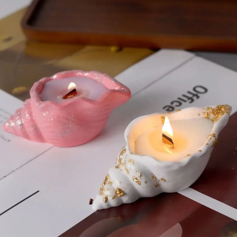 Soap Sea Shell Conch Silicone Molds 3D Handmade Resin Molds Gypsum Concrete Candle Mould DIY