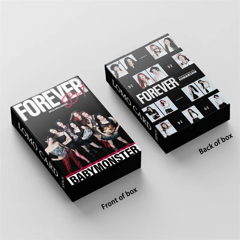 55szt/zestaw KPOP BABY MONSTER NEW ALBUM FOREVER LOMO CARD AHYEON HARAM RORA GIRL COLLECTION GIFT PHOTO CARD POSTCARD ASA PHARITA