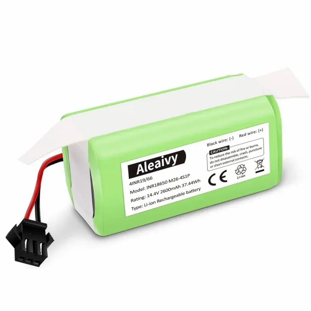 Batteria di ricambio ricaricabile agli ioni di litio originale da 14,4 V 2600 mAh compatibile con Ecovacs Deebot N79S, N79, DN622, Eufy RoboVac 11,11S