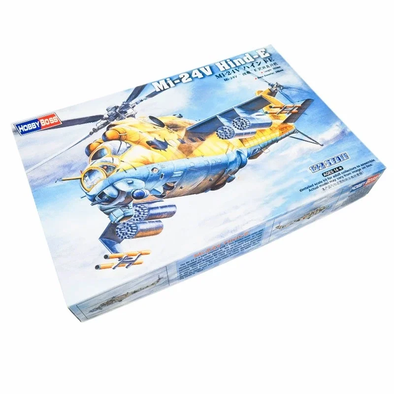 TRUMPETER 1/72 MI-24V Hind-E Helicóptero Gunship Modelo de quebra-cabeça de montagem de plástico