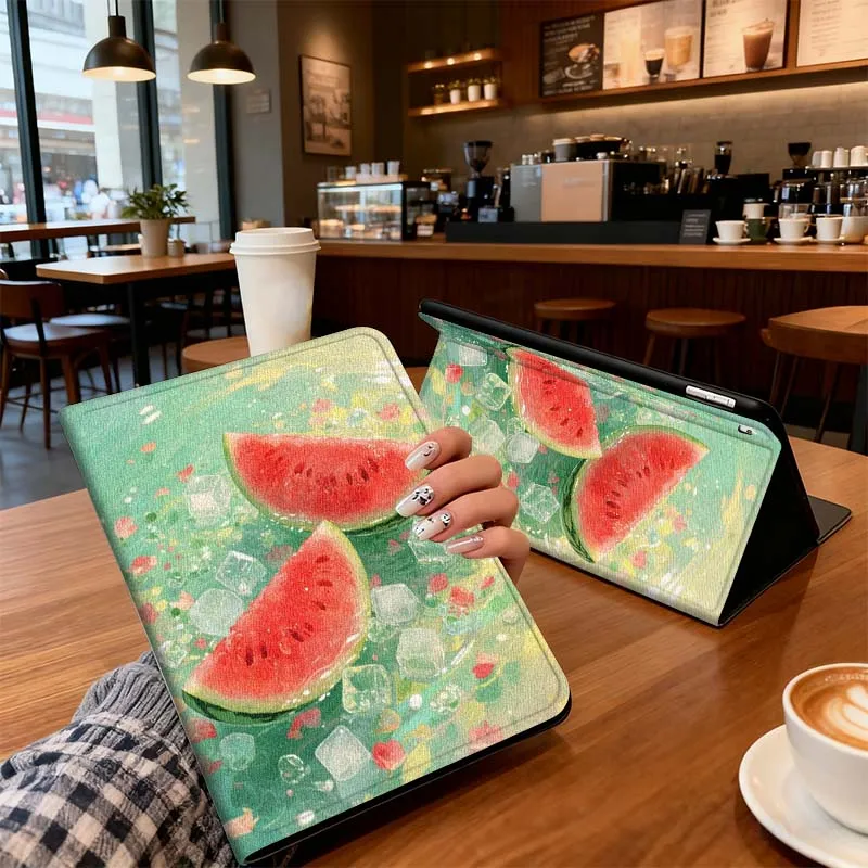 

Watermelon Illustration For iPad Pro 7 8 9 Gen 2 11 13 5th 6th 10th 11th M5 M4 12.9 10.9 10.2 Inch 2024 2025 Tablet Case
