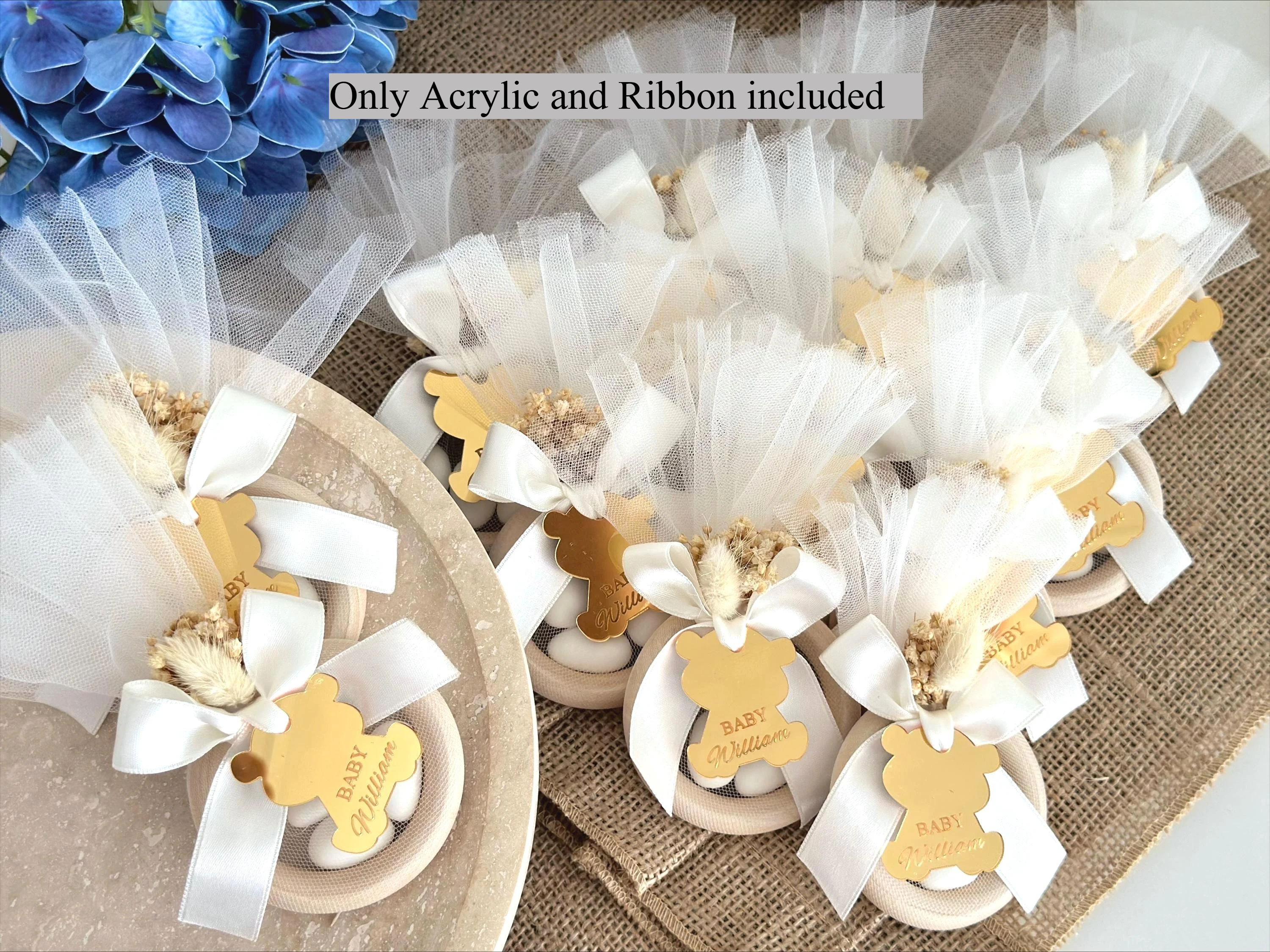 Personalisierte Babyparty-Gastgeschenke, 1. Geburtstag Mandelbonbons, Taufe, Individuelles Babygeschenk