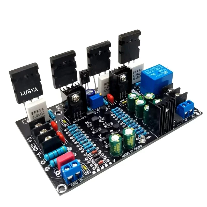 Upgraded Version New 200W Mono 5200 1943 Tube High Power Amplifier Board + Speaker Protect Relay