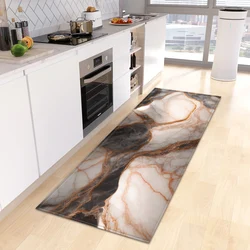 Marble Kitchen Rug Entrance Doormat House Bathroom Non-Slip Foot Mat Custom Bedroom Floor Hallway Living Room Decoration Carpet