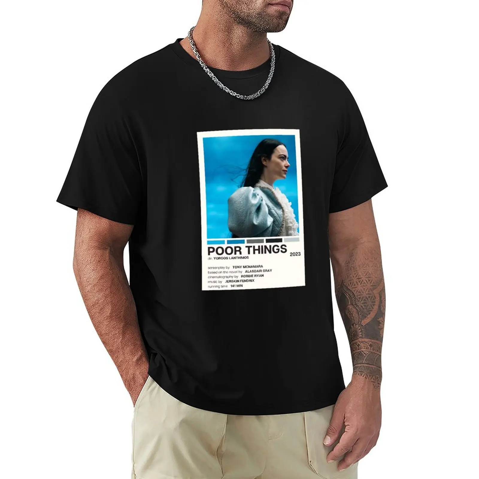 Poor Things (2023) Movie Poster T-Shirt Anti-Wrinkle Short Sleeve T-Shirt