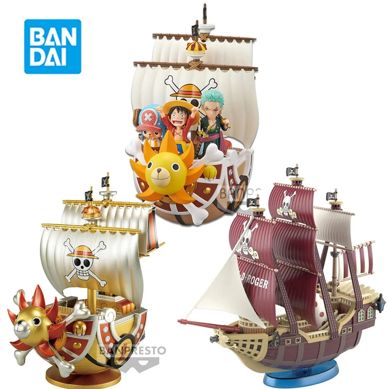 

Banpresto Original One Piece Mega Wcf Luffy Thousand Sunny 19Cm Action Anime Figure Model Decoration Child Toys Gift