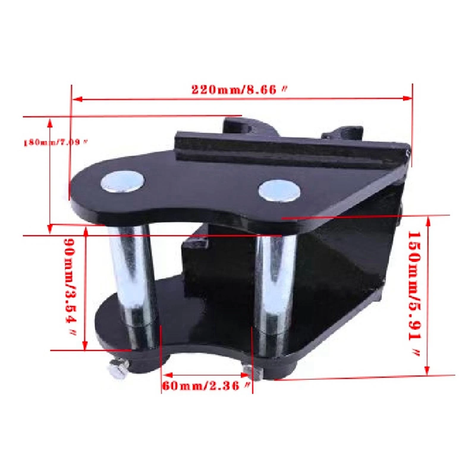 Mechanical Quick Change Hitch Mini Excavator Attachments Small Digger Quick Coupler Fit Most of Up to 3 Tons Excavators