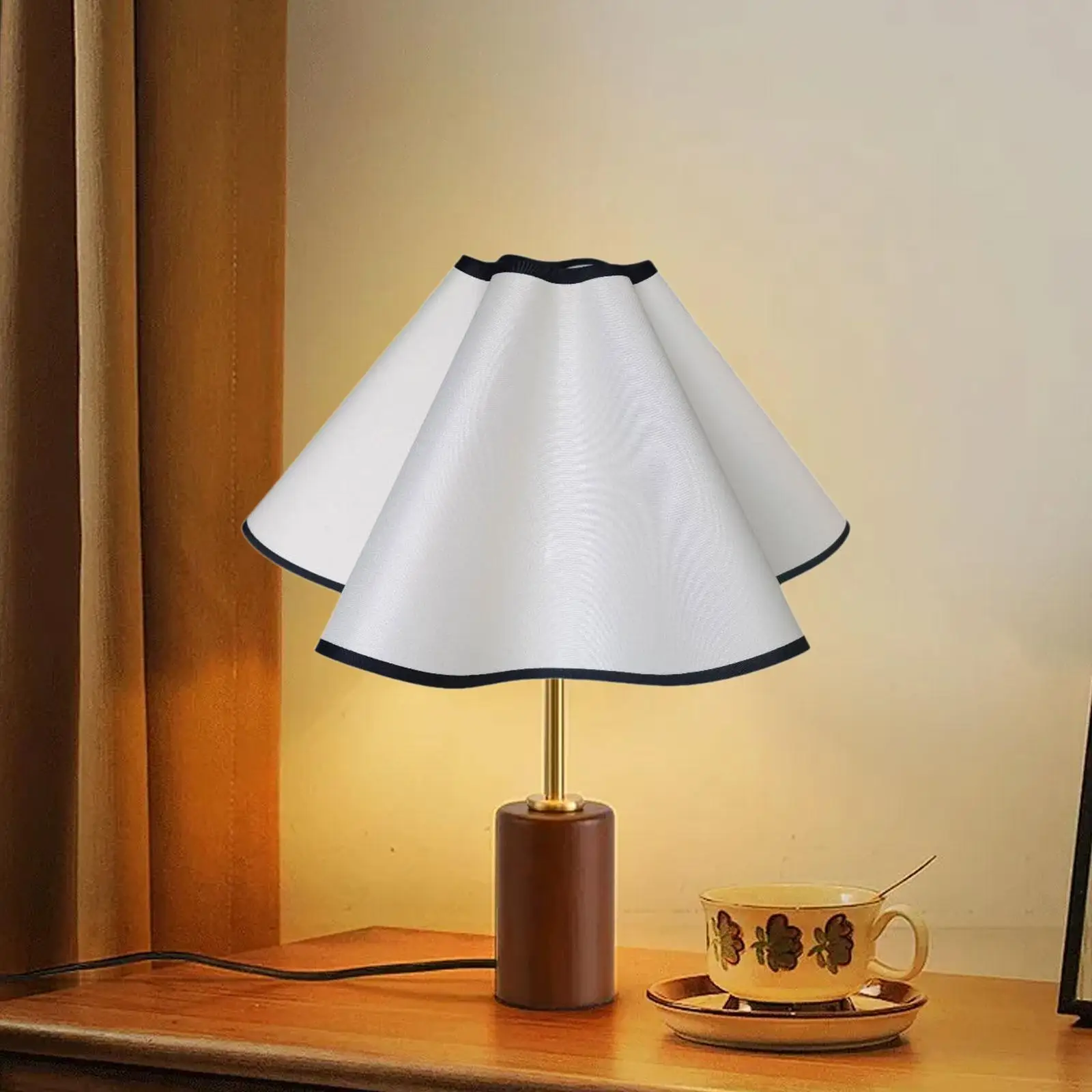 

Petal Table Lamp Shade Cover Bedside Light Shade Replacement Home Decor Floor Light Fixture Cover for Apartment Dorm Wedding