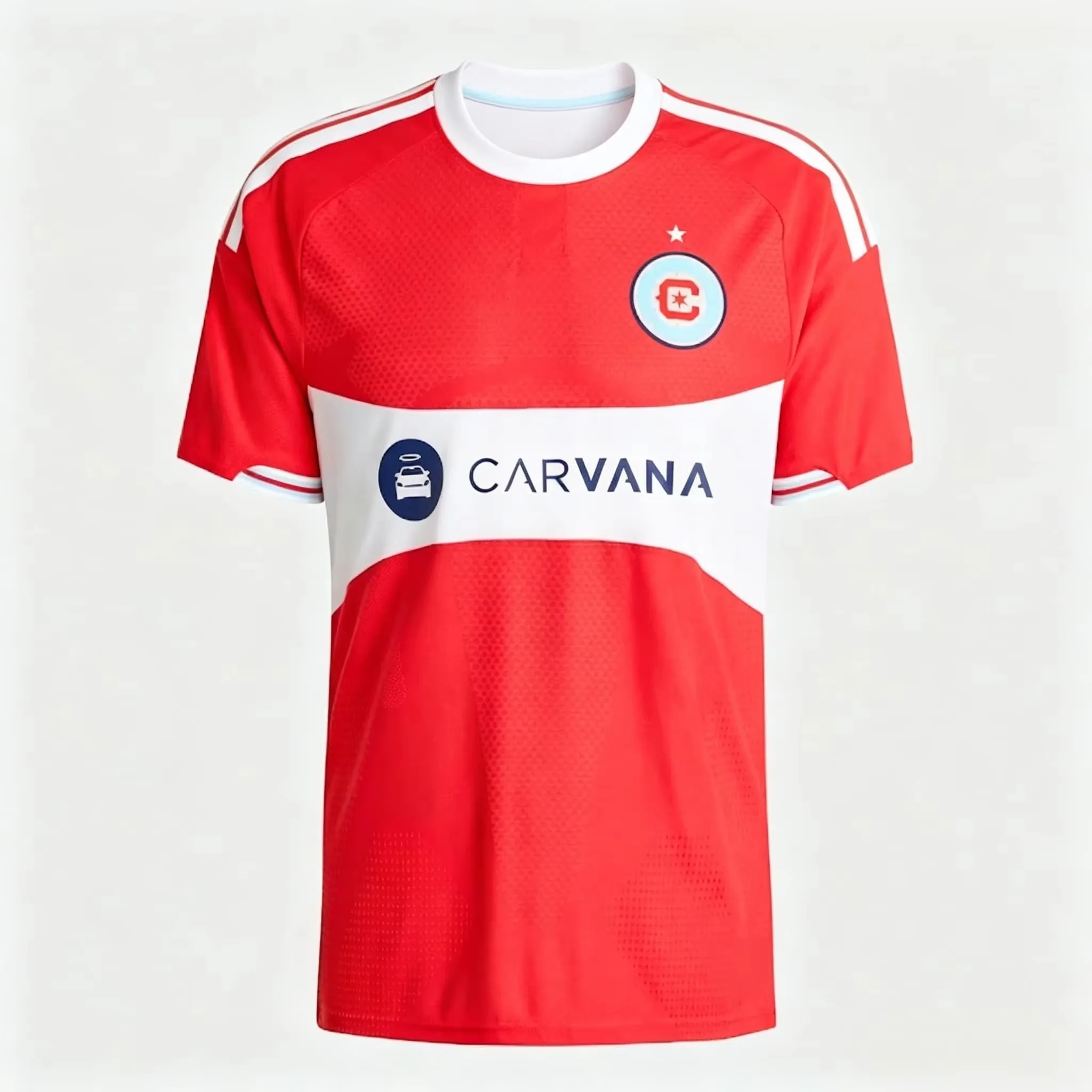 26-27 Chicago Fire Heim-Fußballtrikot für Herren, kurzärmelig, schnelltrocknend, Fan-Version, Sportuniform, passend für die Familie – Detail 5