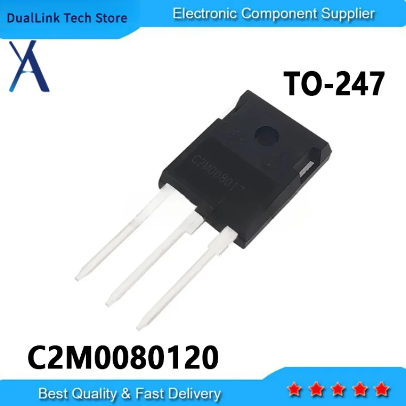 

5PCS New and Original TO-247 31.6A 1200V 80Mohm C2M 0080120 C2M 0080120 D