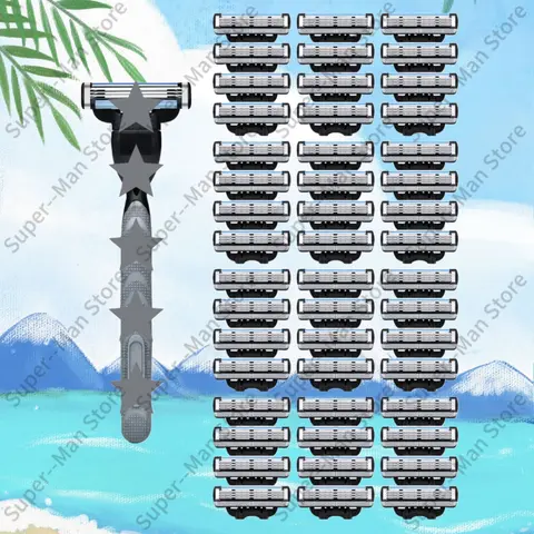 샤프 3중 면도날 머치 도매용 충전 및 윤활 스트립 3중 면도날 빠르고 부드러운 면도 수염 얼굴 관리