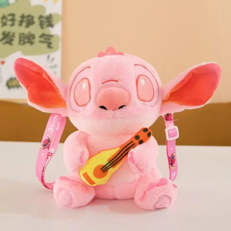 กระเป๋าเป้สะพายหลังลายการ์ตูนสติทช์สุดฮิต  กระเป๋าเป้ขนาดใหญ่จุของได้เยอะ เหมาะสำหรับนักเรียน  กระเป๋าเป้ของเล่น  กระเป๋าผ้าพลัฌนุ่มน่ารัก