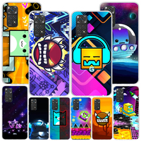 Geometry Dash Game Phnoe Case for Xiaomi Redmi Note 12 11S 11E 11 10S 10 Pro Plus 9 9S 11T 9T 8 8T 7 Global Unique Cover Coque