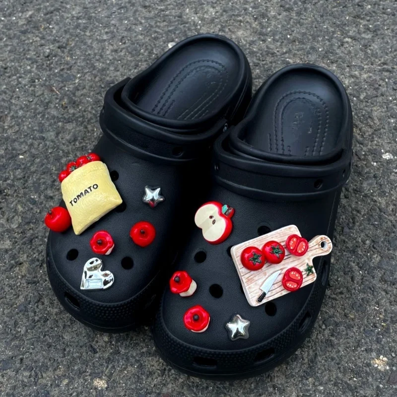 Cute And Fresh Creative Shoes Charms Abs Faux Fruit For Shoe Decoration Perfect Birthday Gift Or Accessory For Fashionable