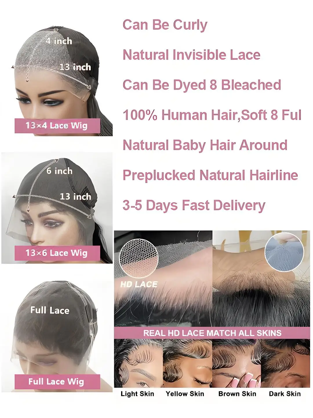 30 40 Inch Body Wave Lace Front Wig PrePlucked With Baby Hair For Women 13x6 Hd Lace Frontal Wigs 13x4 Lace Wigs 100% Human Hair image 6