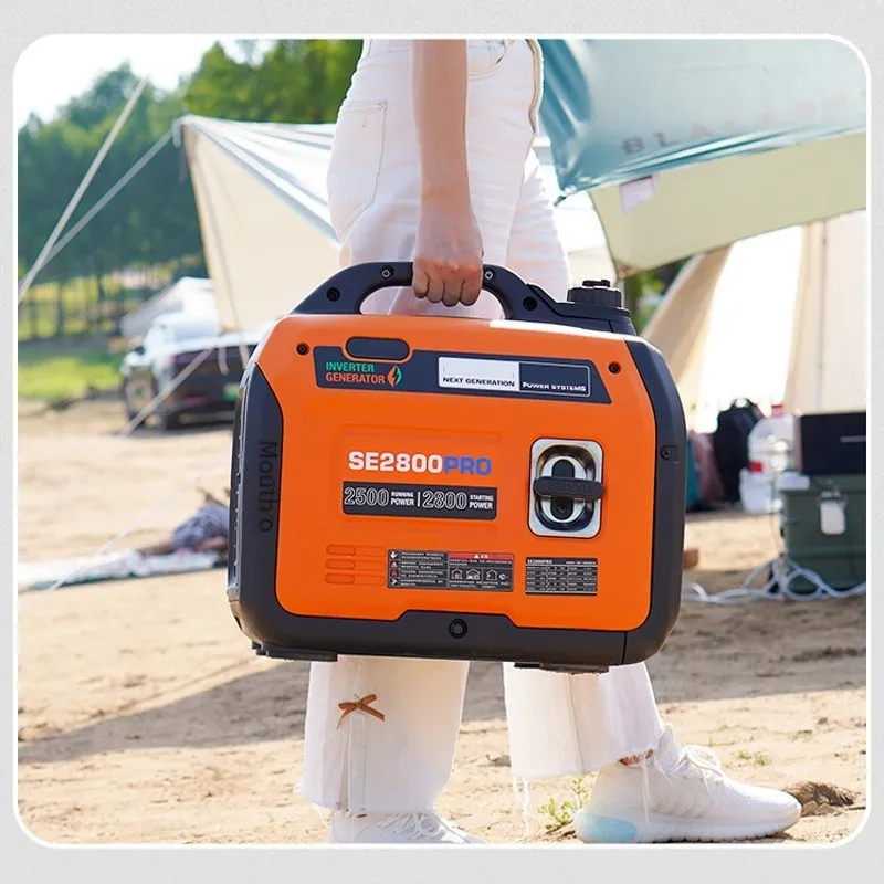 가솔린 발전기 220v 가정용 소형 매우 조용한 2800W 야외 미니 휴대용 전원 공급 장치