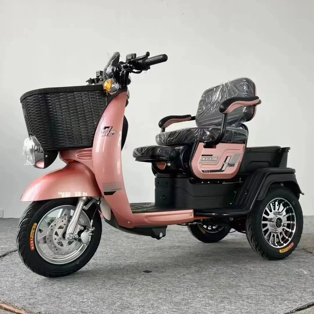 wuxi factory direct sell 3 wheels electric bike WM Electric tricycle 60v lead acid or lithium tricycle for family use