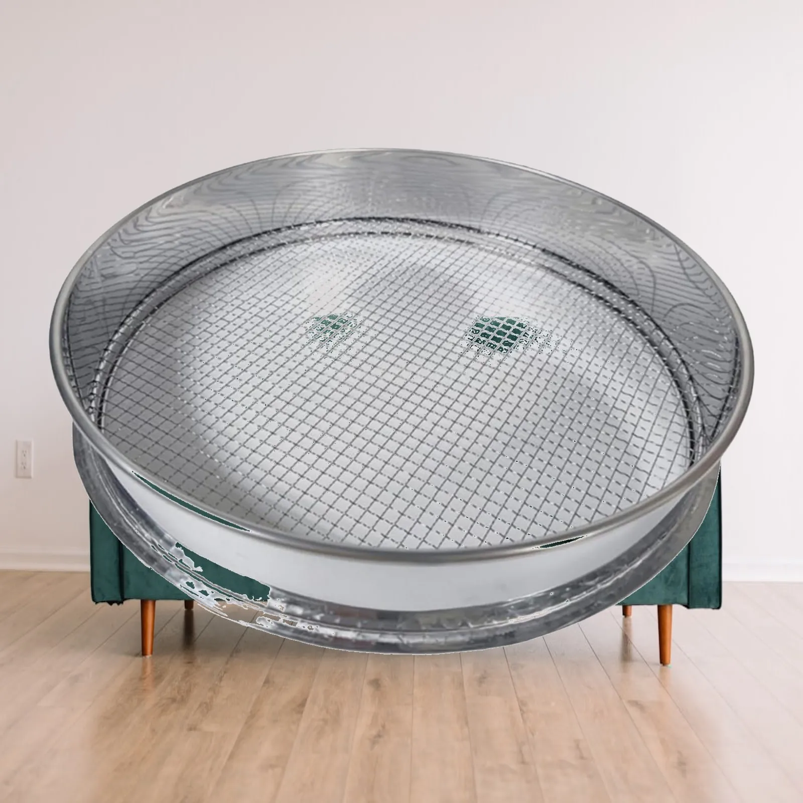 Multifunctional Garden Soil Sieve Stainless Steel Dirt Sifter 30cm Mesh Screen for Sand Rock Stones and Cat Litter