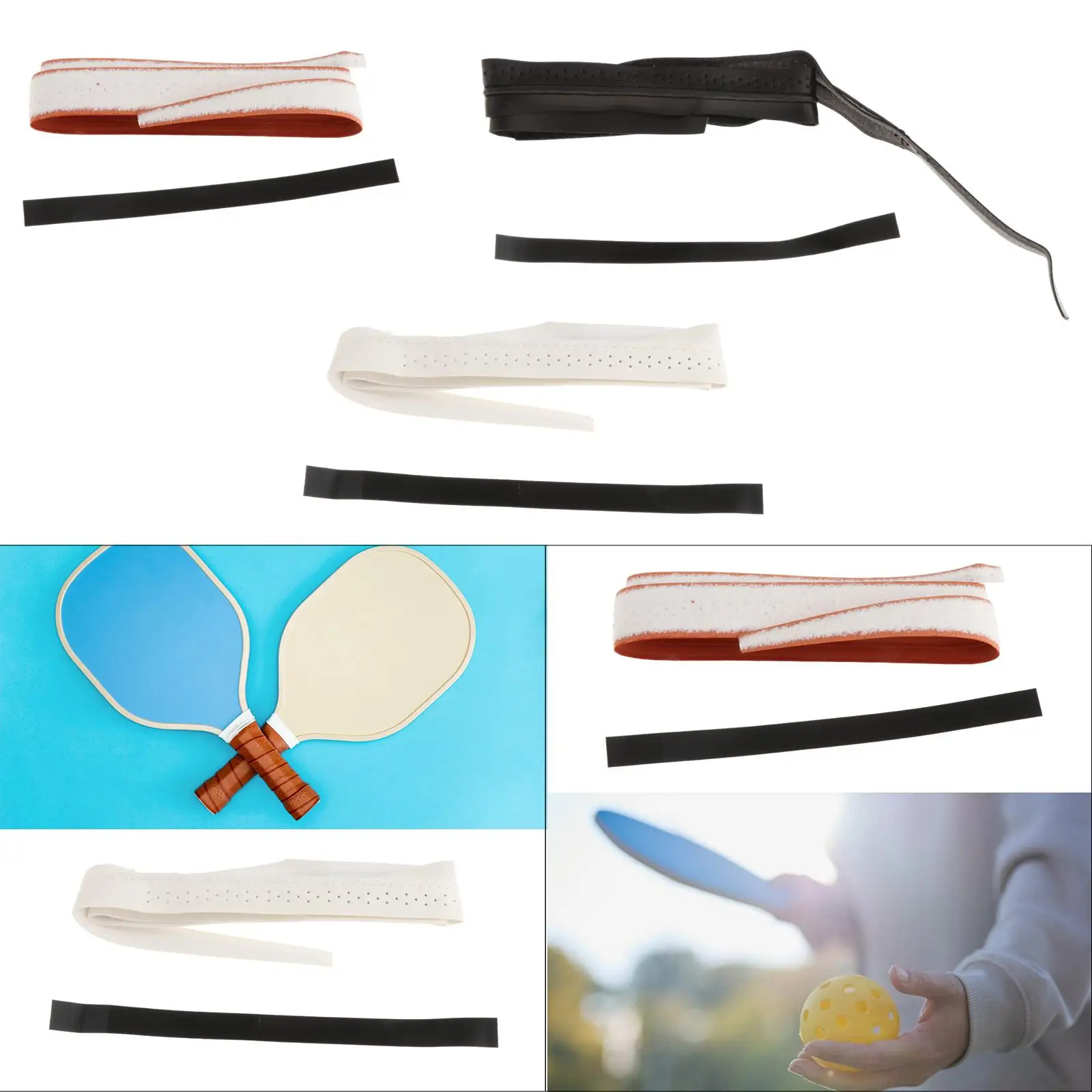 

Лента для захвата ракетки Pickleball, обертка для ракетки Pickleball, полиуретановая лента, высокоэффективная дышащая ручка для теннисной ракетки