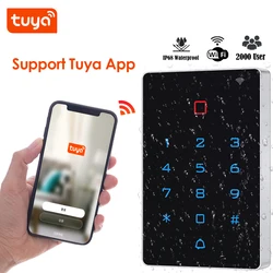 Teclado de Control de acceso a prueba de agua IP67, Wifi, Tuya App, 125Khz, 13,56 Mhz, RFID, salida independiente, lector Rfid, Keyapd