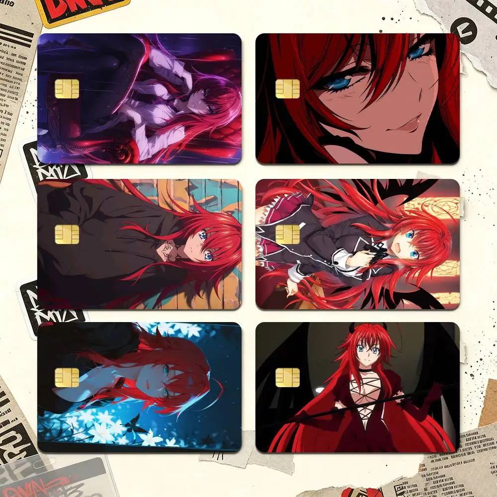 High School DxD R-Rias Gremory Credit Card HD Stickers Premium matte film effectively prevents fingerprints and daily abrasion.