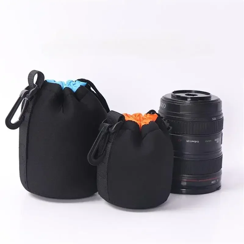 Camera Lens Pouch Bag Neoprene Waterproof Soft Video Camera Lens Pouch Bag Case For Canon Sony for Most Digital SLR Camera