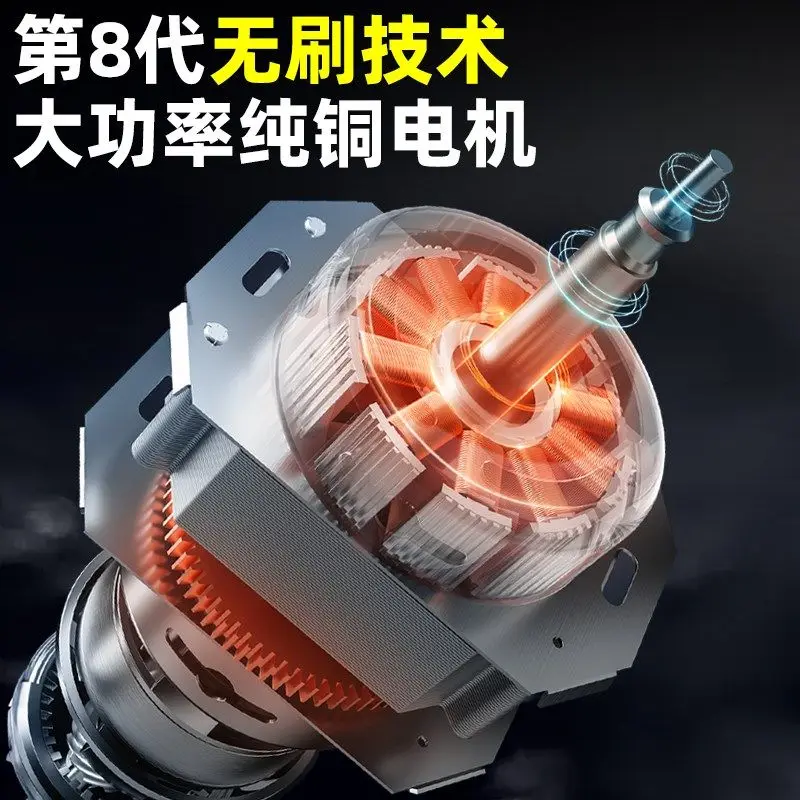 Brushless lithium battery angle grinder, genuine handheld electric cutting machine, small K grinding,     polishing,