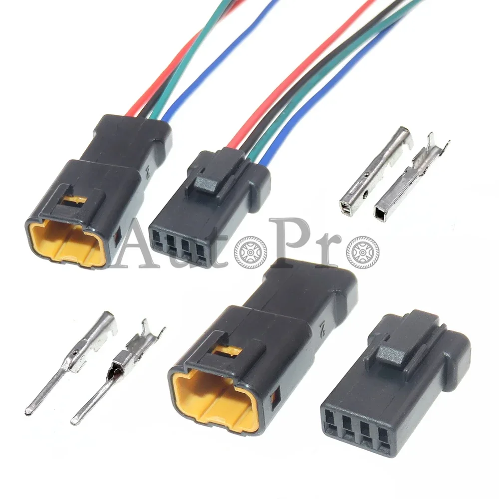 1 Set 4 Hole 04T-JWPF-VSLE-S AC Assembly Auto Male Female Docking Socket 04R-JWPF-VSLE-S Automobile Parts Car Wiring Connector