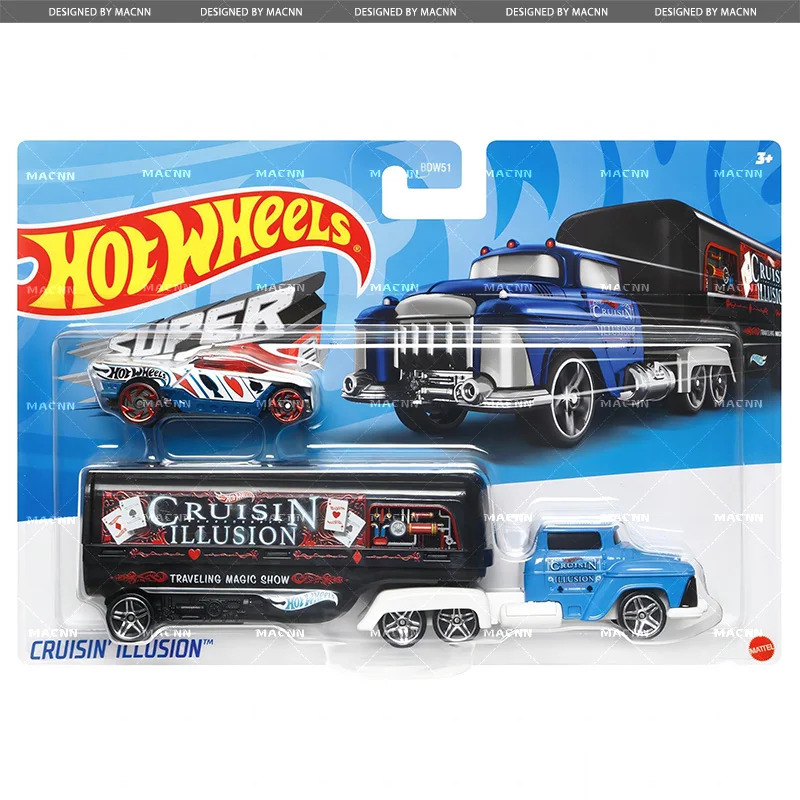 HIot Wheels 1:64 rat Rig rumble roda speedway rauler car-river steamer curisin illusion Alloy die cast transporter car model