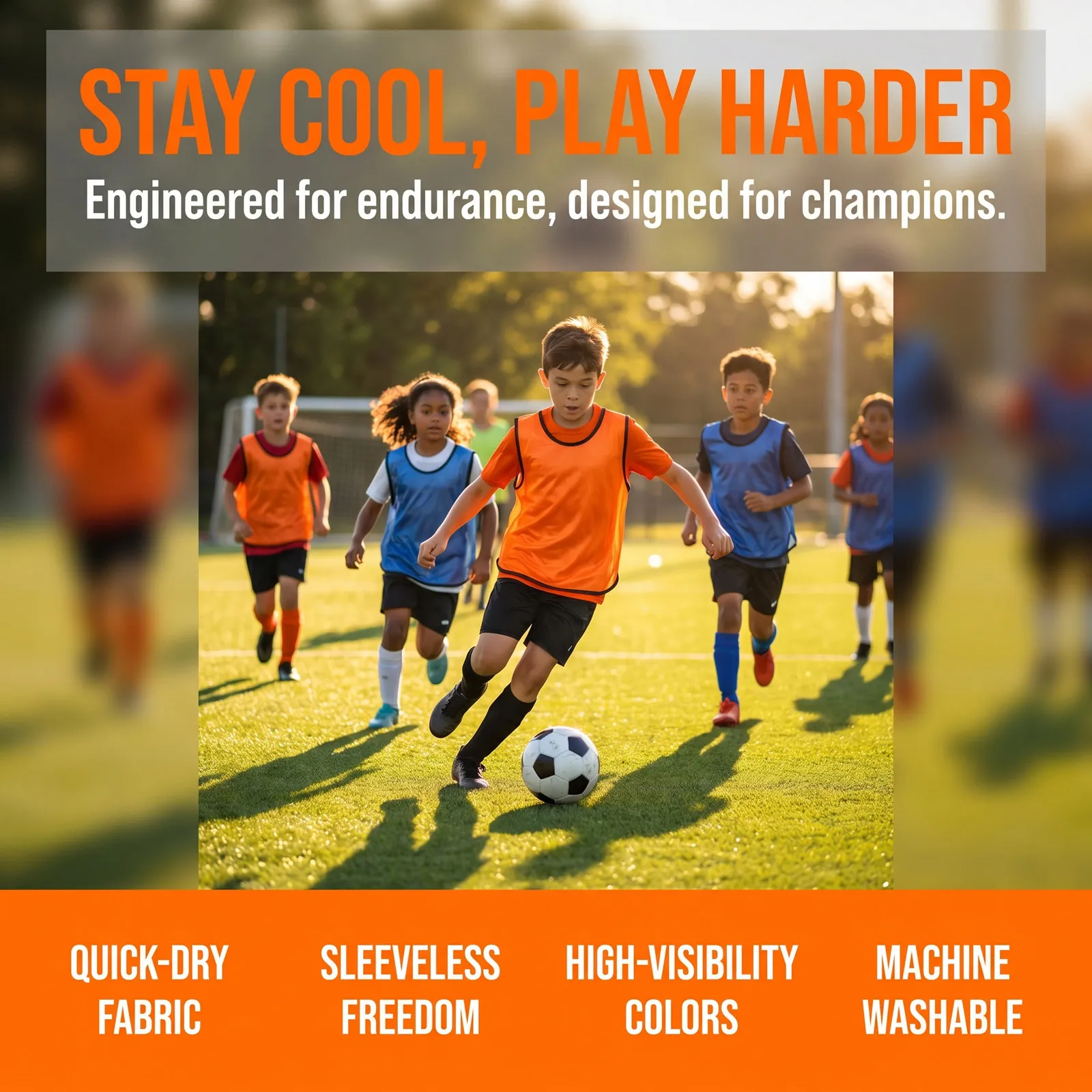 12Pcs Lightweight Sports Training Vests Breathable Soccer Pinnies Youth Practice Jerseys Team Basketball Football Scrimmage