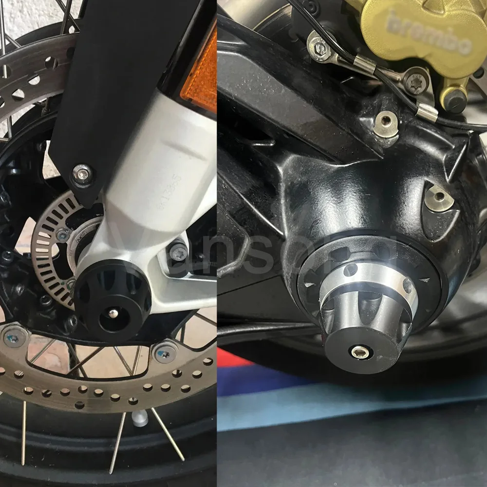 R 1200RT Front Rear Wheel Fork Axle Cap Crash Slider Spindle Hub For BMW R1200 R1250 RT GS LC ADV Adventure Falling Protector