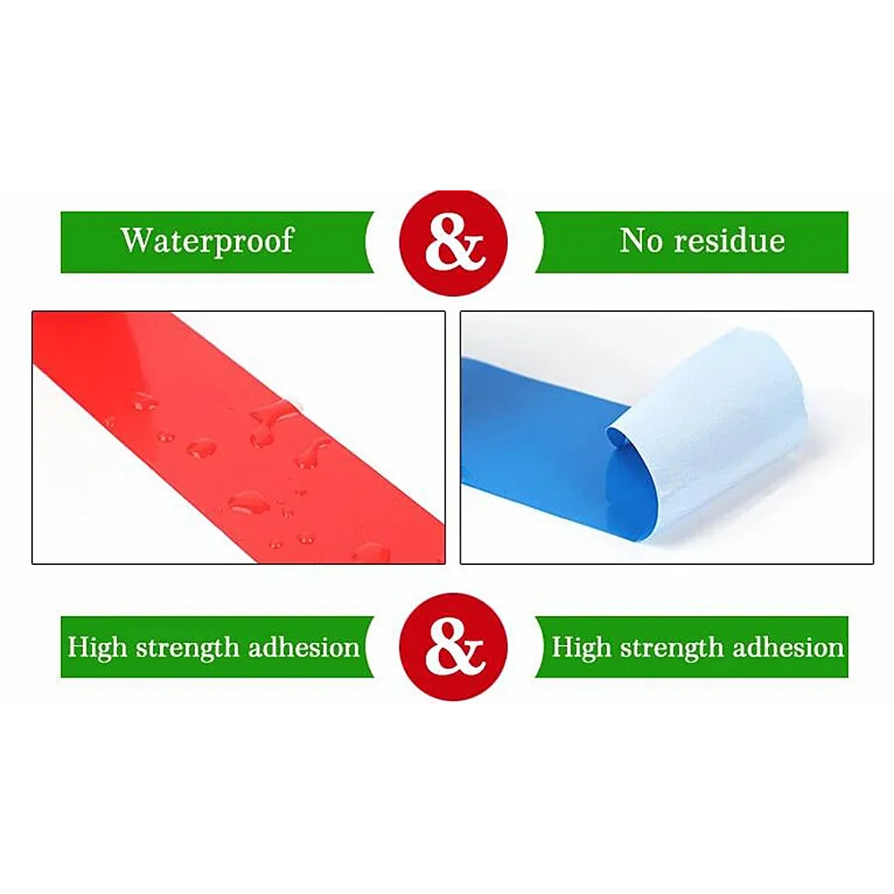 50mm Waterproof Sticky Adhesive Cloth Duct Tape Craft Repair Red Black Blue Brown Green Yellow White Silvery 8 Colors 10M image 5