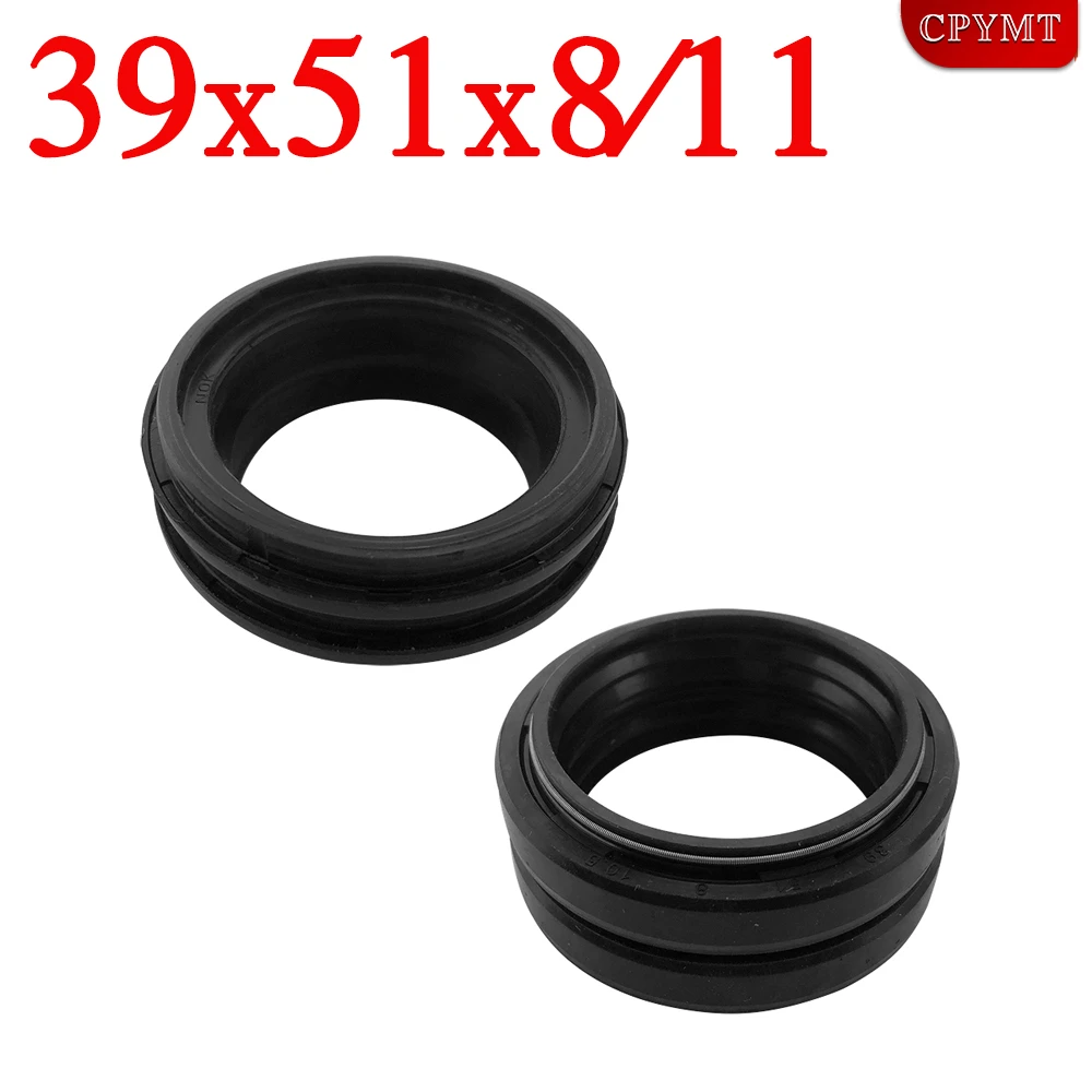 39x51x8/11 39 51 Motorcycle Front Fork Shock Absorber Oil Seal Dust Cover Fit for TXT PRO 150 250 280 COTA 258 300