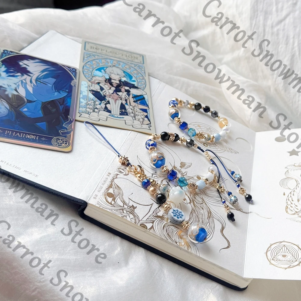 Phainon Impression Bracelet Honkai: Star Rail 동료 파생 제품 천연석 팔찌 쥬얼리 휴대폰 체인