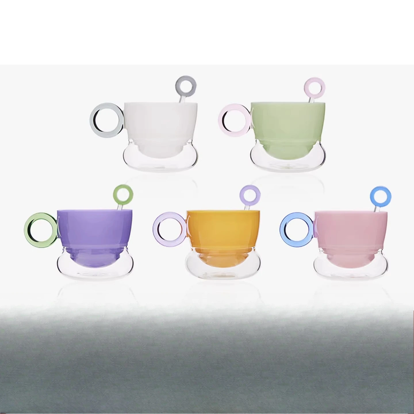 Coffee cup, especially beautiful coffee cup set, gift, wedding girlfriend birthday gift.