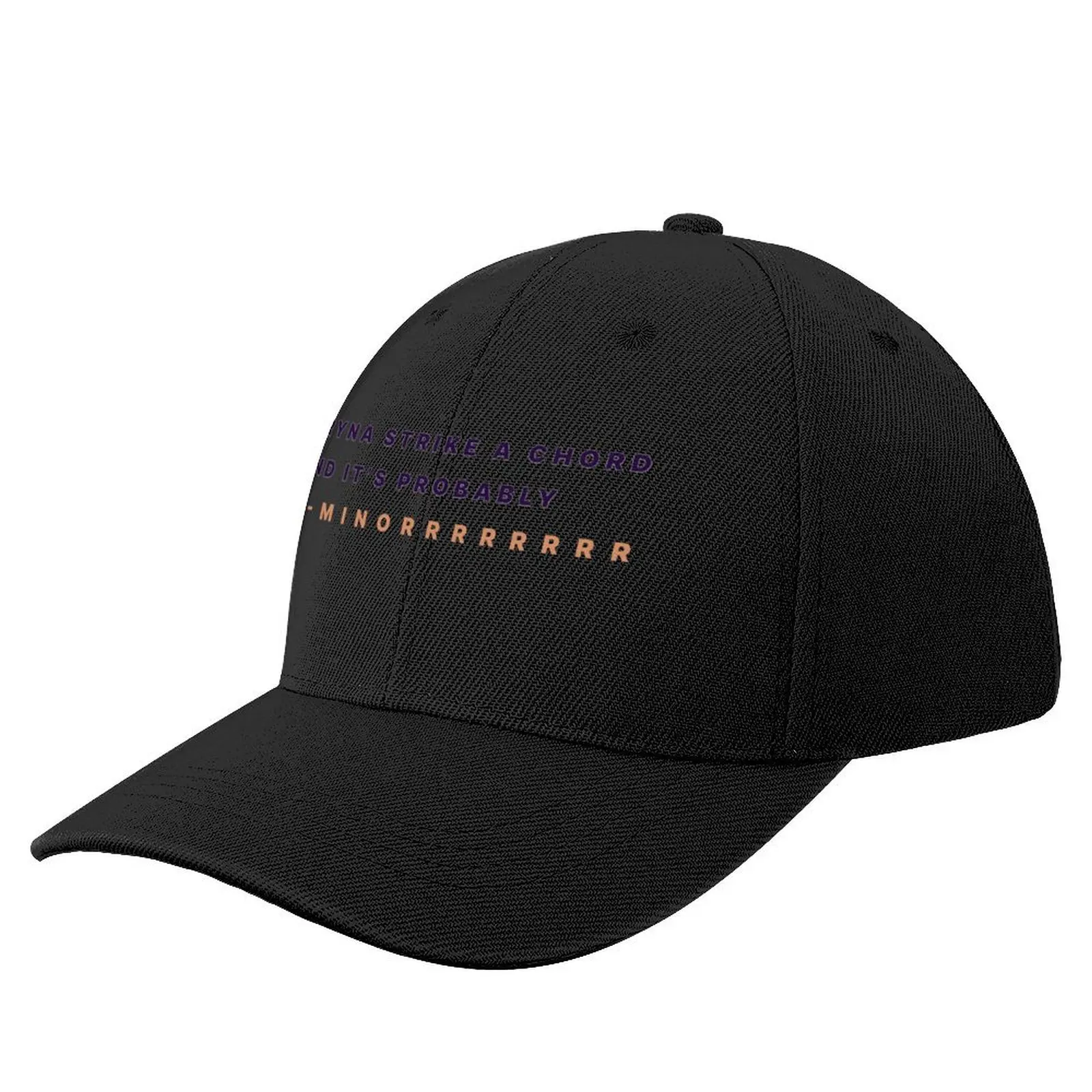 

Tryna Strike a Chord but it's probably A-minor Artistic Modern Text (Kendrick Lamar Inspired Design Graphic) Baseball Cap