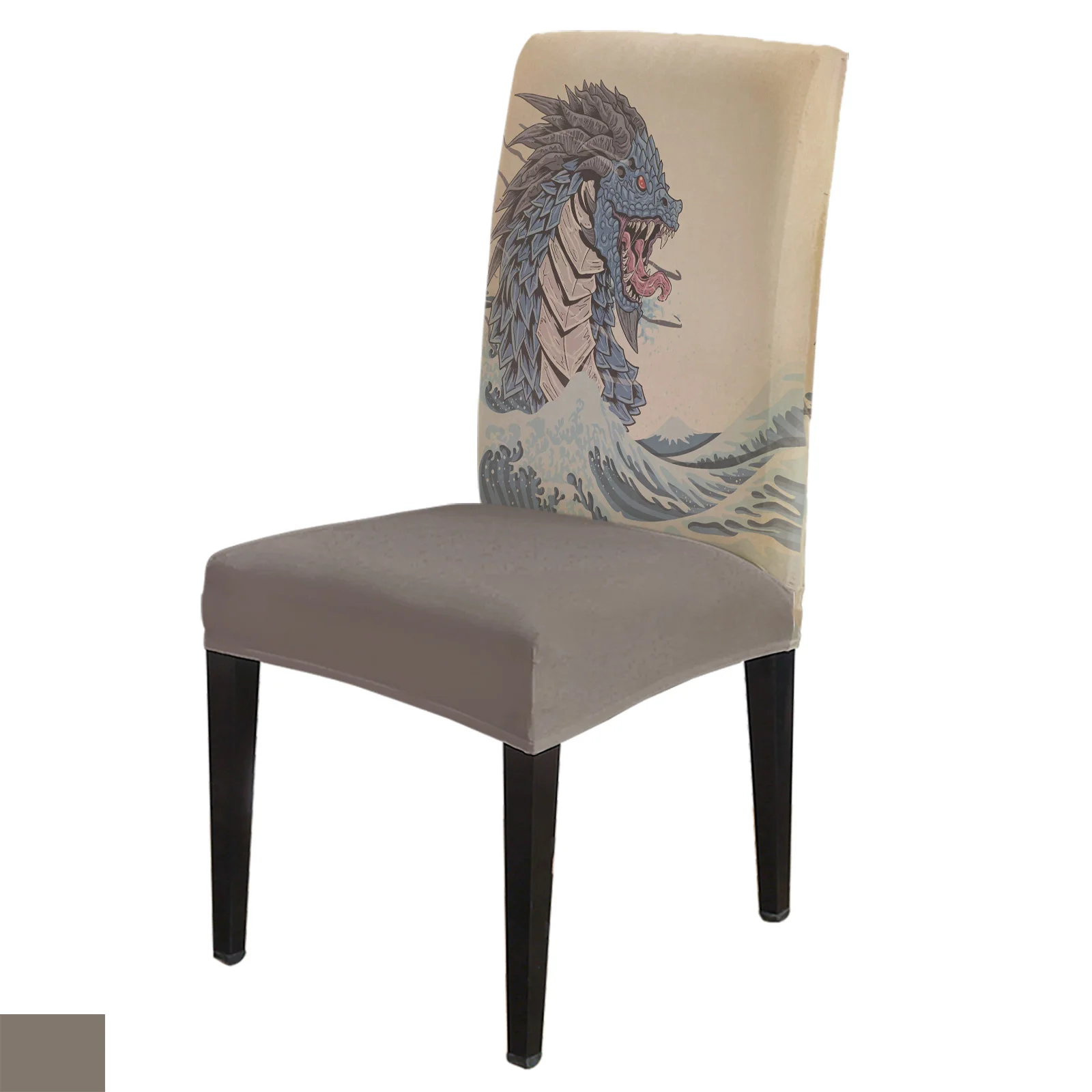 

Retro Style Nautical Monster Dining Chair Cover 4/6/8PCS Spandex Elastic Chair Slipcover Case for Wedding Home Dining Room