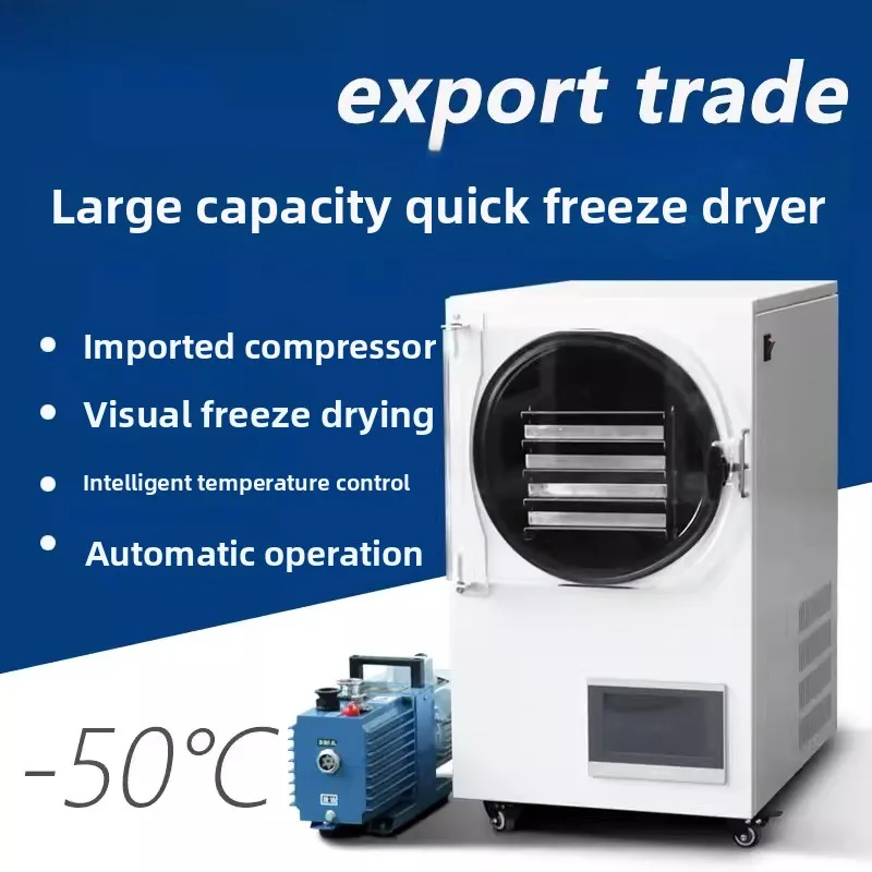 Vacuum Freeze Dryer Mini Small Multi Purpose Laboratory Food Fruit Cordyceps Machine With Remote Control Wholesale