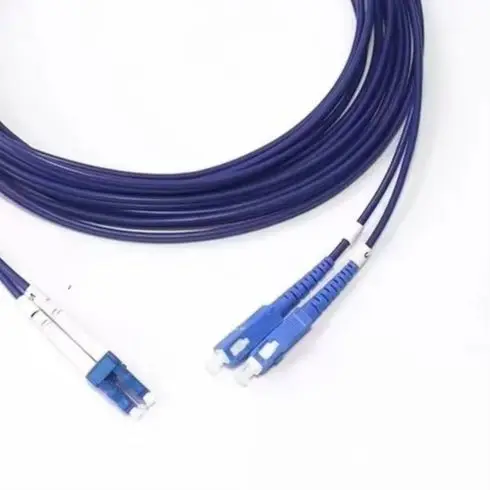 Armored Fiber PatchCord DX 350m 400m 450m 500mtr 3mm duplex SM SC LC FC ftth jumper 2 cores ratproof Singlemode optical cable 2C
