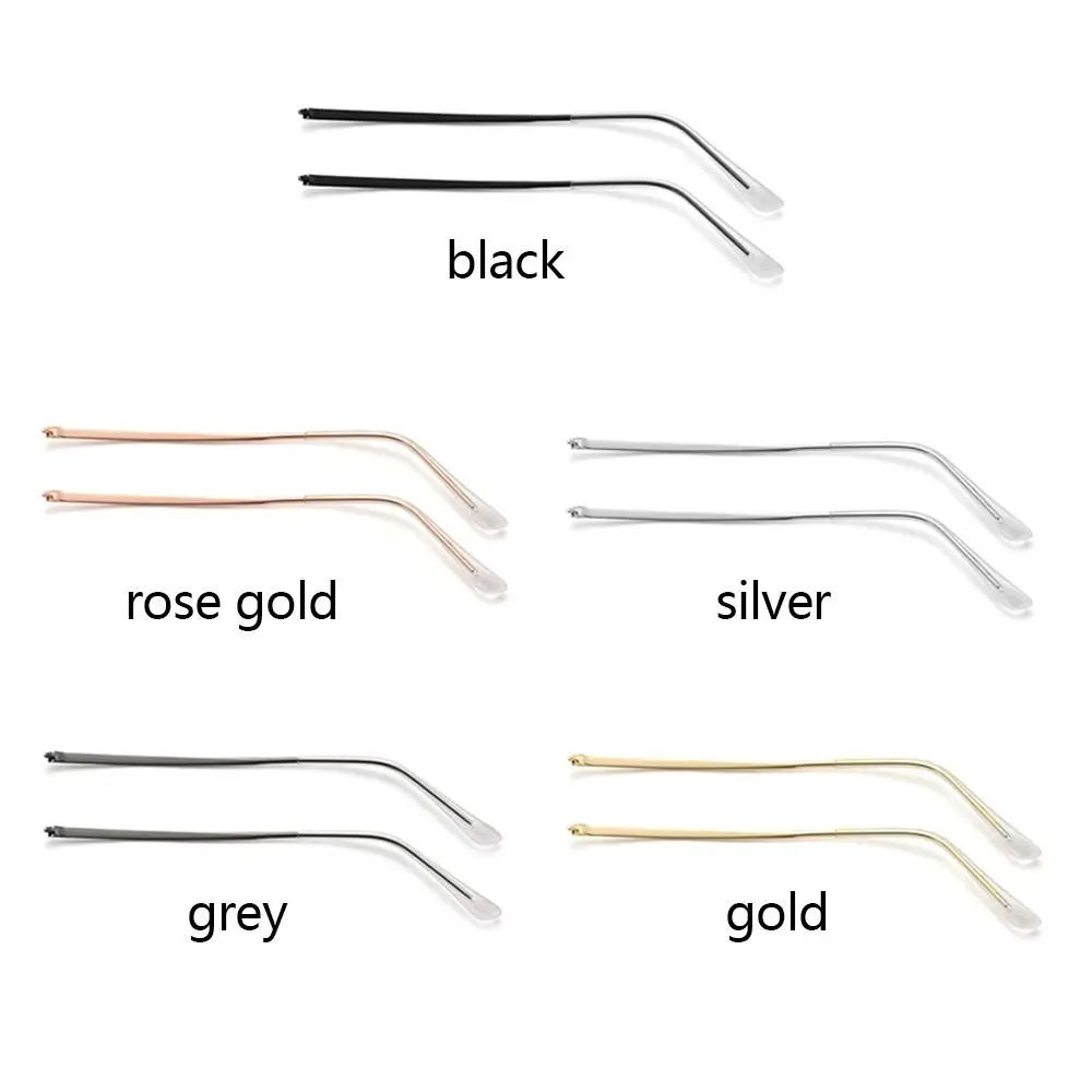 عالية الجودة شفافة غطاء للقدم نظارات الذراع المضادة للانزلاق المعادن النظارات اكسسوارات أداة إصلاح إطار مشهد النظارات #5