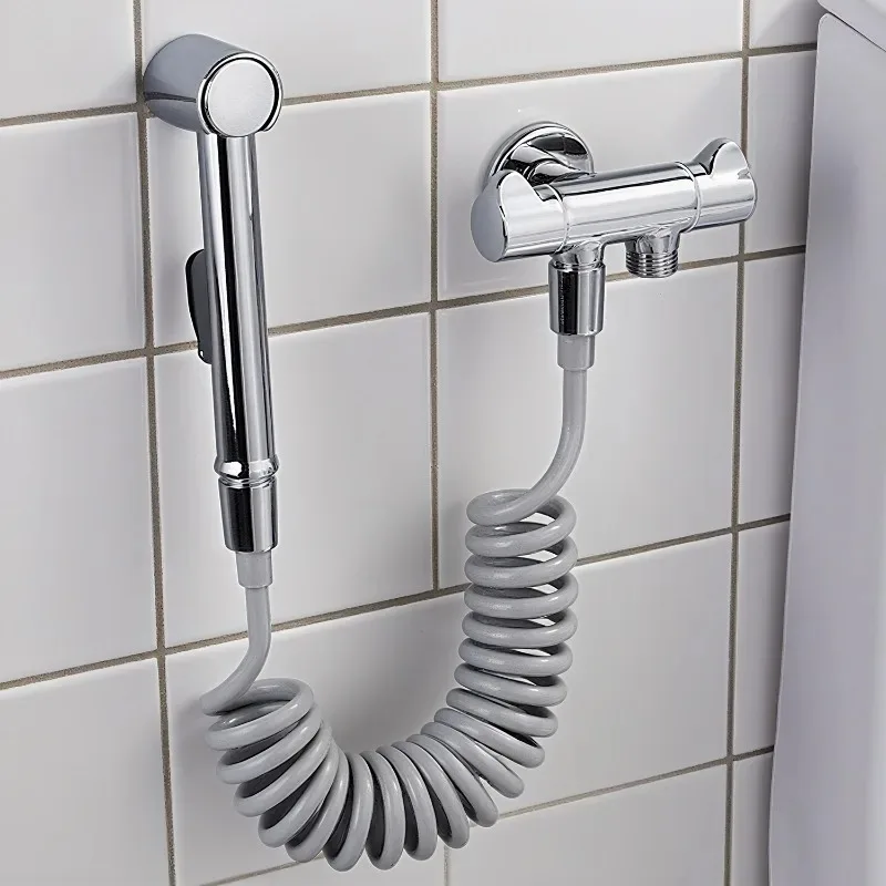 2/3/5M Flexible Shower Hose Universal Spring Extension Hand Sprayer Pipe Connector Spring Tube Home Kitchen Bathroom Accessories