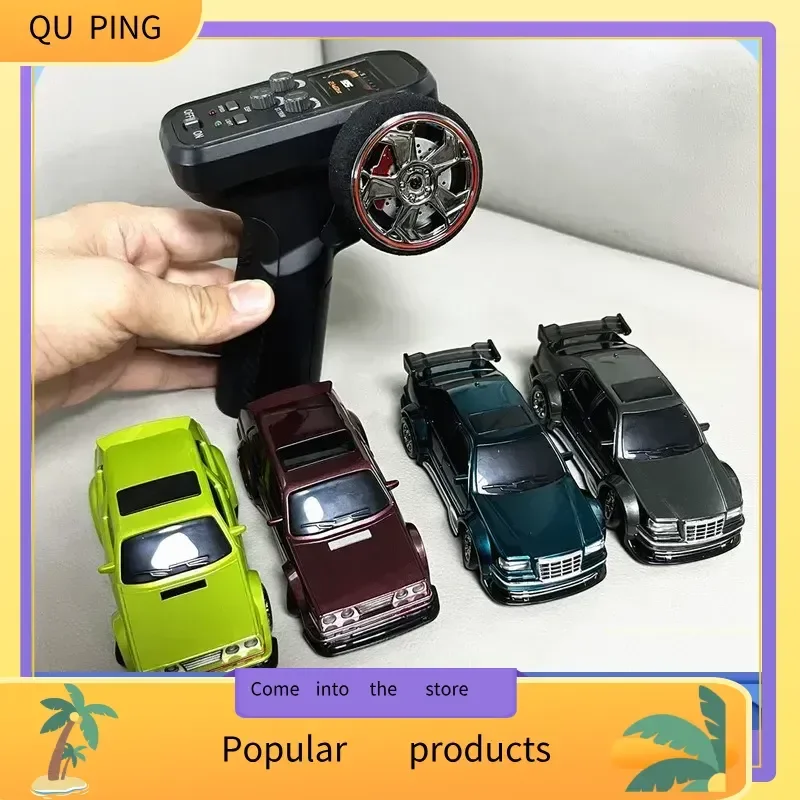 

High-Speed RC Drift Car 1:43 Scale Remote Control Four-Wheel Drive Racing Toy Model with Gyroscope for Kids Fast Car