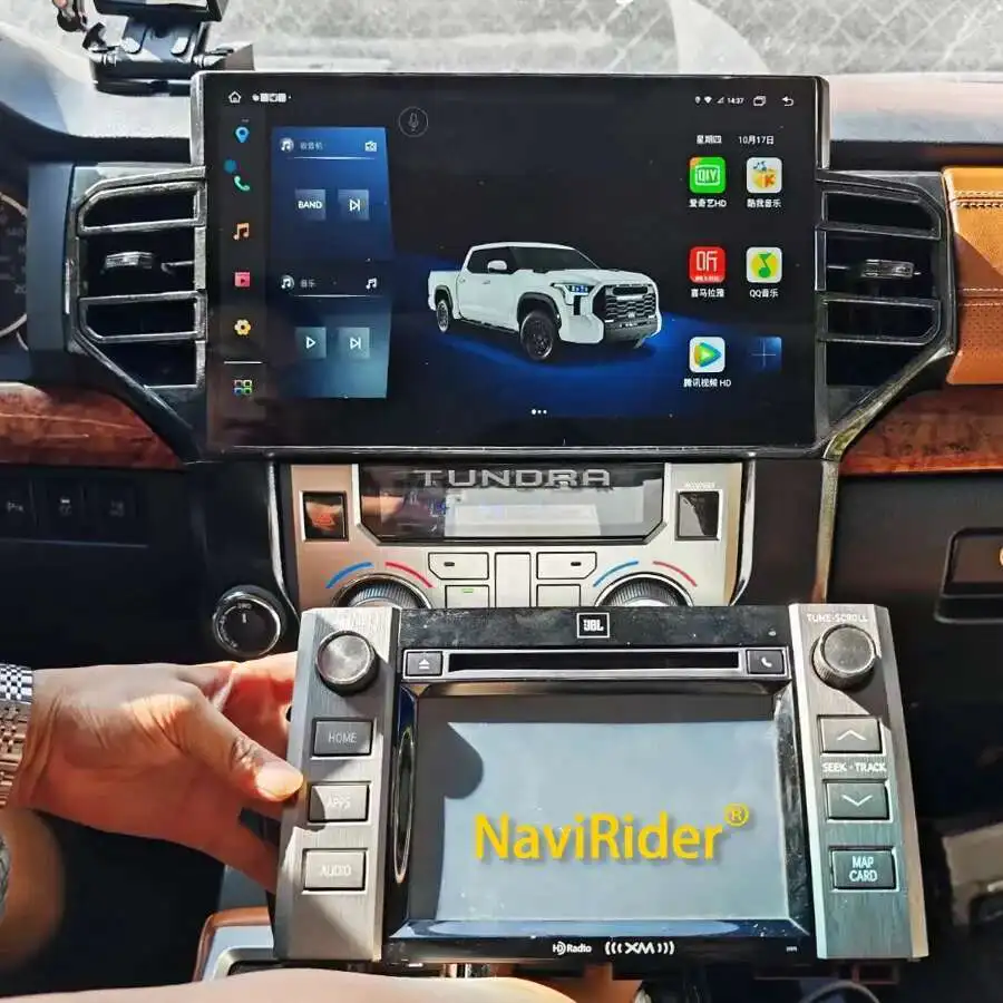 

14.6" Touch Screen Car Radio For Toyota Tundra Sequoia 2014-2019 Android 13 CarPlay Stereo GPS Audio Multimedia Video Player