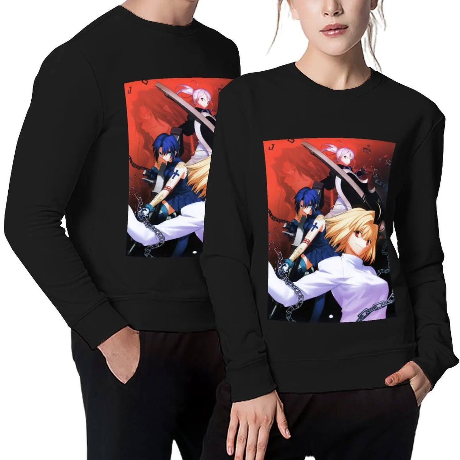 Melty Blood Pullover ملابس رجالية قميص رياضي رجالي ملابس الخريف بلوزات جرافيك