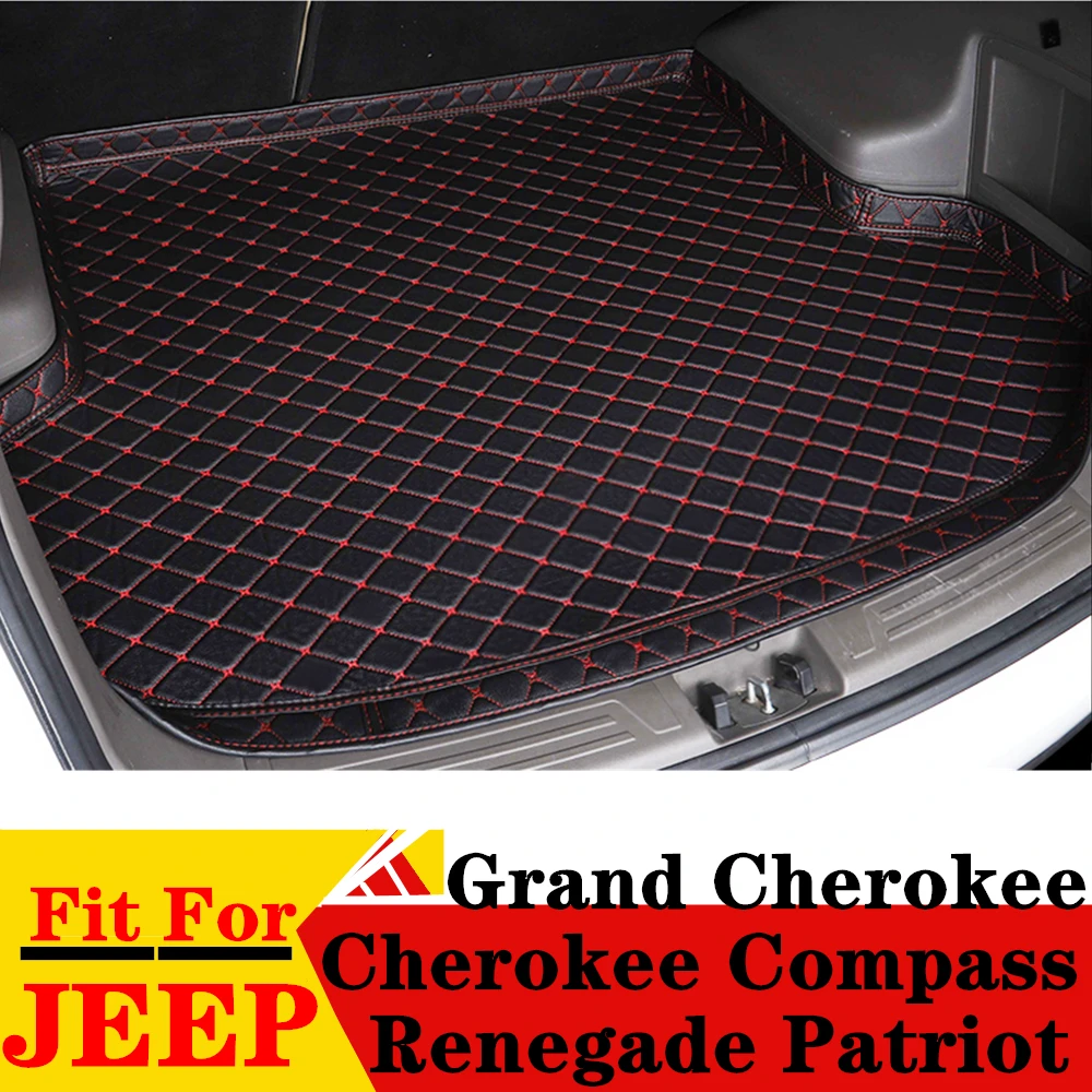 High Side Car Trunk Mat For JEEP Grand Cherokee Renegade Patriot Compass XPE Tail Boot Tray luggage Pad Rear Cargo Liner Carpet