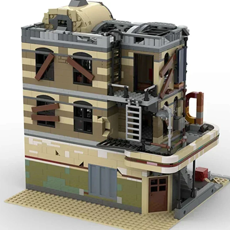 Apocalyps Versie Model Moc Gebouw Bakstenen Centrum Diner Technologie Modulaire Blokken Geschenken Kerstspeelgoed Diy Sets Assemblage