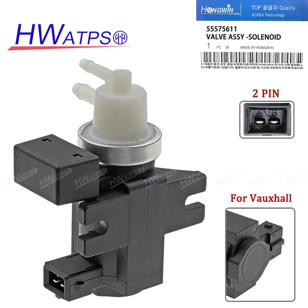 55575611   Zawór elektromagnetyczny konwertera doładowania turbosprężarki 55573362 55579900   Dla Vauxhall Astra H J 1.3 / Opel Cascada Insignia A 2.0