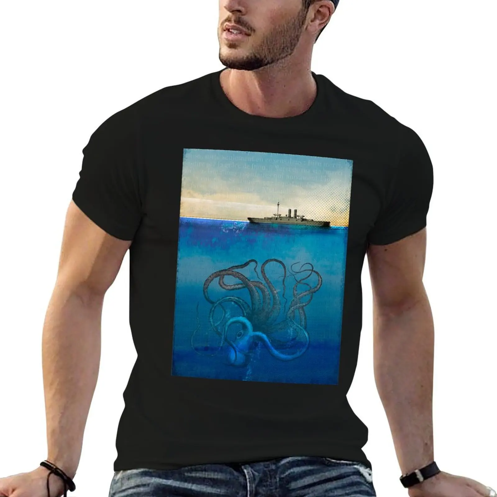 

Sea Monster T-Shirt cotton t shirt man t shirt personalised t shirts designer T-Shirt